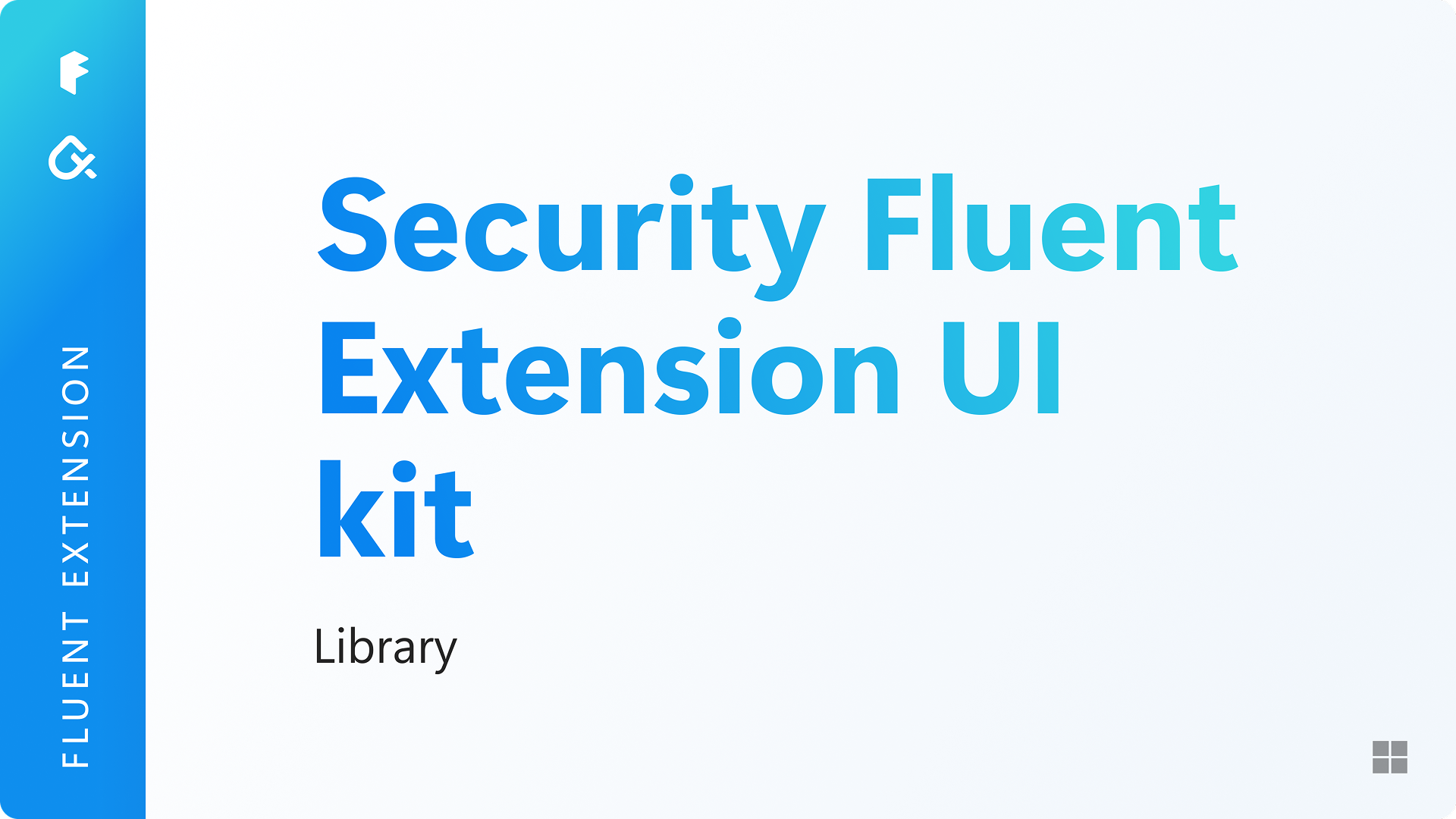 Security Fluent Extension UI kit — library cover.